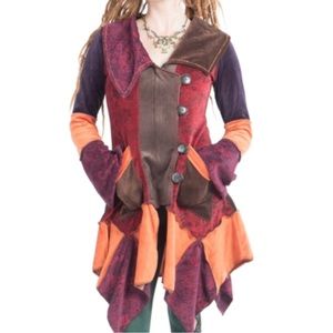 Handmade Velvet Patchwork Jacket Altshop UK Renaissance Faire size S